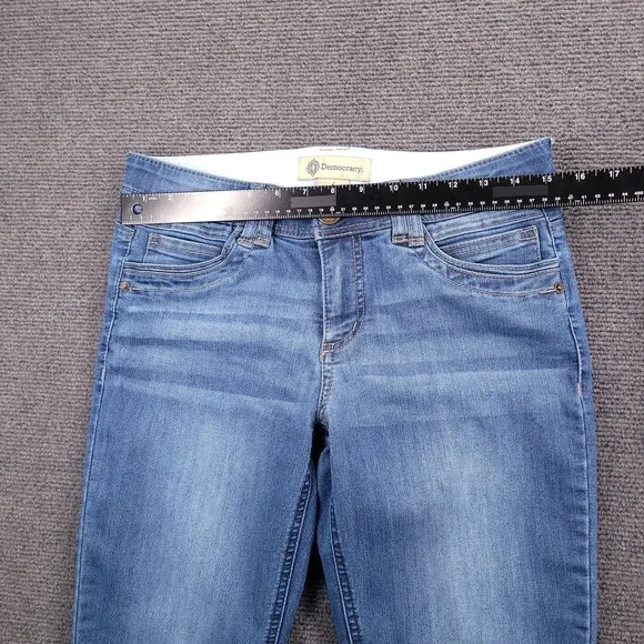 DEMOCRACY Jeans Size 6 Skinny Ankle Medium Wash "Ab" Tech Stretch Denim - Picture 8 of 13